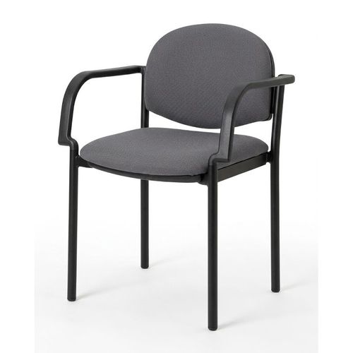 Silla tapizada brazo curvo